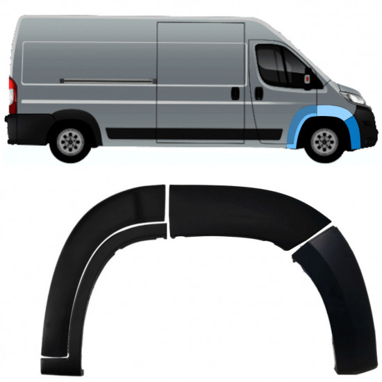 FIAT DUCATO BOXER RELAY 2018- FRONT ARCH MOULDING TRIM PANEL SET / RIGHT