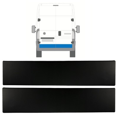 Rear door side trim for Opel Movano 2021- / Left+Right / Set 15791