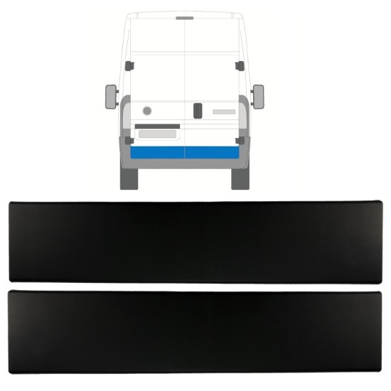 Rear door side trim for Opel Movano 2021- / Left+Right / Set 15791