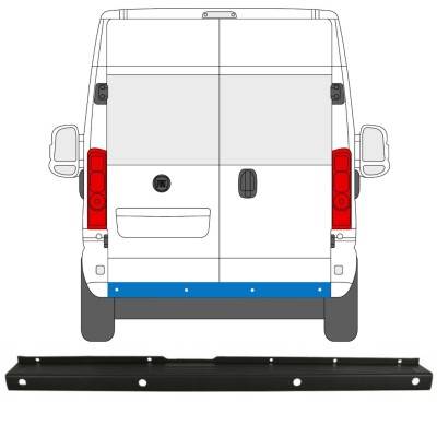 Rear bumper with PDC for Opel Movano 2021- 15792