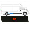 Rear side trim with lamp