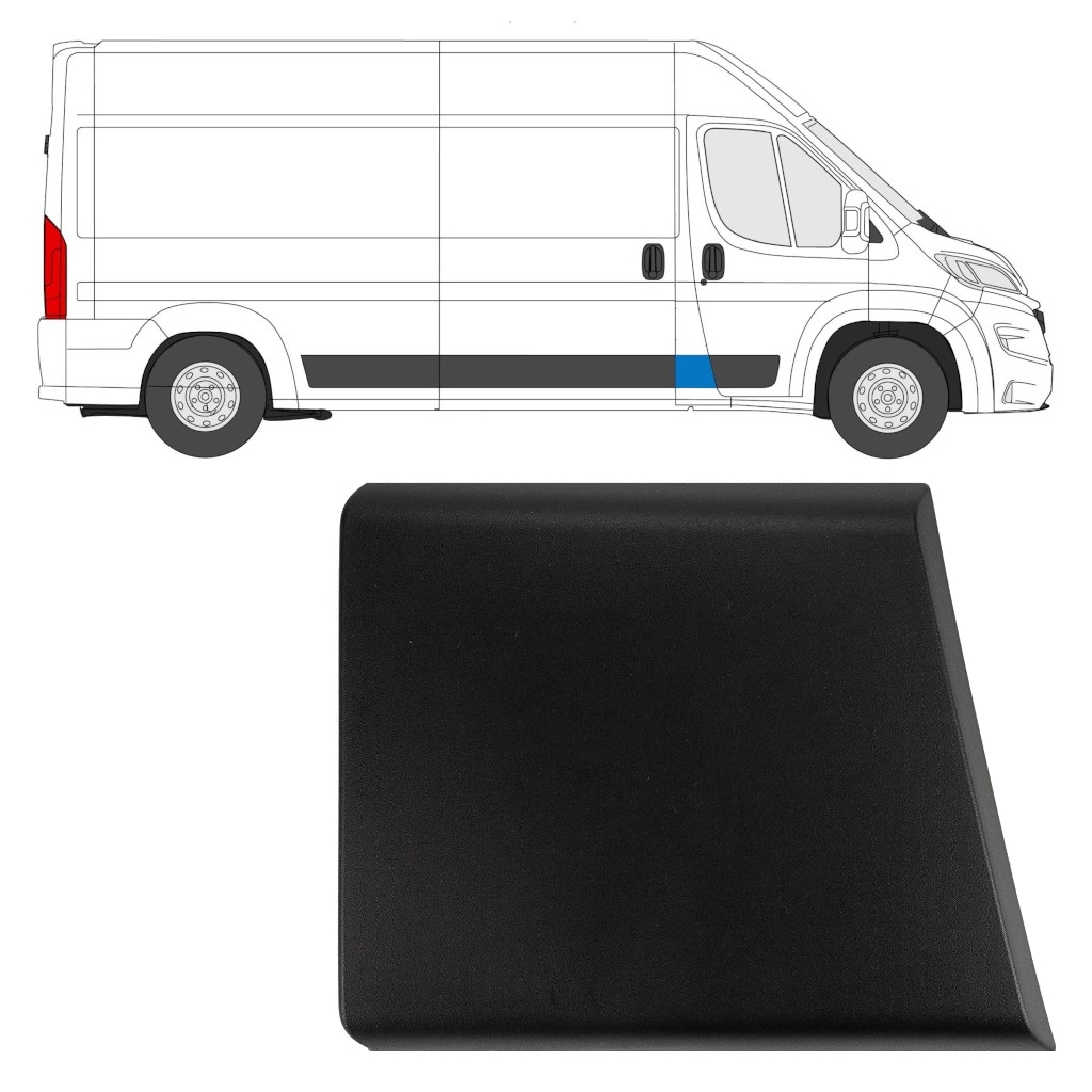 FIAT DUCATO 2018- FRONT COLUMN MOULDING / RIGHT