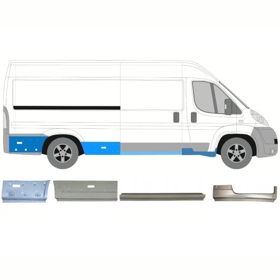 Repair panel set for Peugeot Boxer 2006-2026 / Right 16803