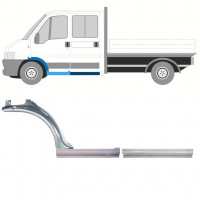 Sill and front wing repair panel for Fiat Ducato Boxer Relay Jumper 1994-2006 / Left / Double cab / Set 9904