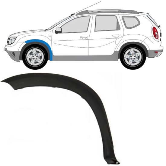 Front wing trim for Dacia Duster 2010-2017 / Left 16018