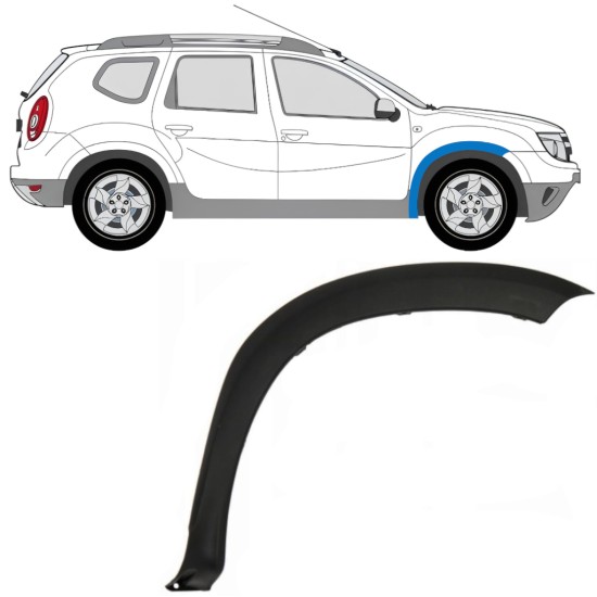 Front wing trim for Dacia Duster 2010-2017 / Right 16017