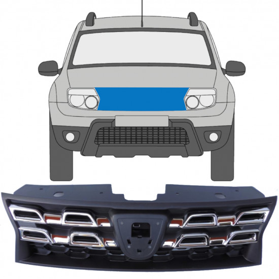 DACIA DUSTER 2013-2017 GRILLE