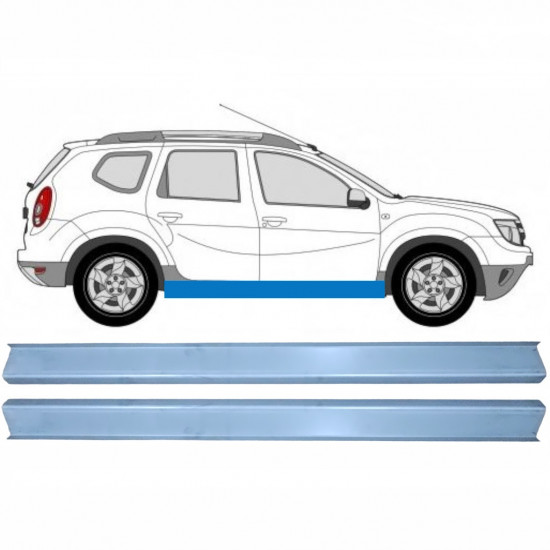 Sill repair panel for Dacia Duster 2010-2017 / Set 11342