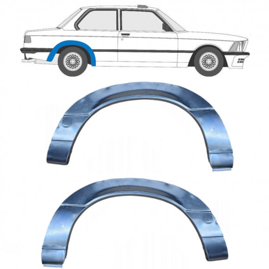 Rear wing repair panel for BMW 3 E21 1975-1984 / Left+Right / Set 6411