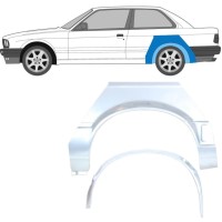 Inner and outer rear wing repair panel for BMW 3 E30 1987-1994 / Left / Set 10852