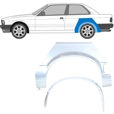 Inner and outer rear wing repair panel for BMW 3 E30 1987-1994 / Left / Set 10852