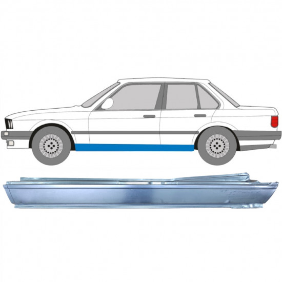 BMW 3 E30 1982-1994 4-DOOR FULL SILL REPAIR PANEL / LEFT
