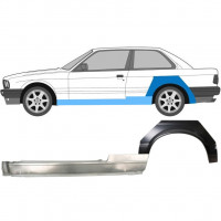 Sill and rear wing repair panel for BMW 3 E30 1982-1987 / Left 11235