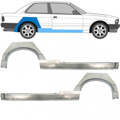 BMW 3 E30 1987-1994 2 DOOR REAR WHEEL ARCH + SILL REPAIR PANEL / LEFT + RIGHT