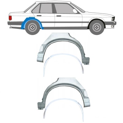 Inner and outer rear wing repair panel for BMW 3 E30 1987-1994 / Set 10862