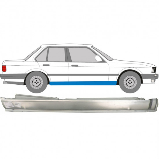 BMW 3 E30 1982-1994 4 DOOR FULL SILL REPAIR PANEL / RIGHT