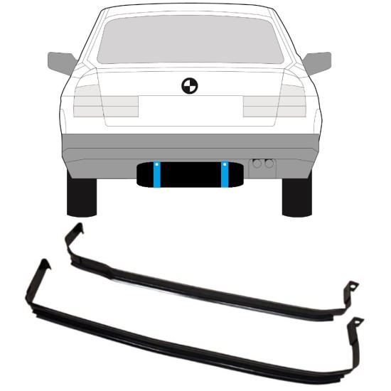 Fuel tank straps for BMW 5 E34 1987-1997 15992
