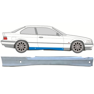Full sill repair panel for BMW 3 E36 1990-2000 / Right / COUPE 16065