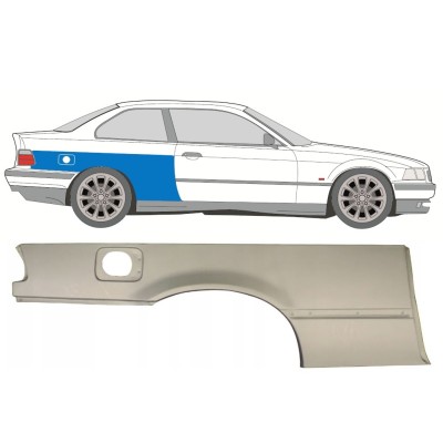 Rear wing repair panel for BMW 3 E36 1990-2000 / Right / COUPE 16383