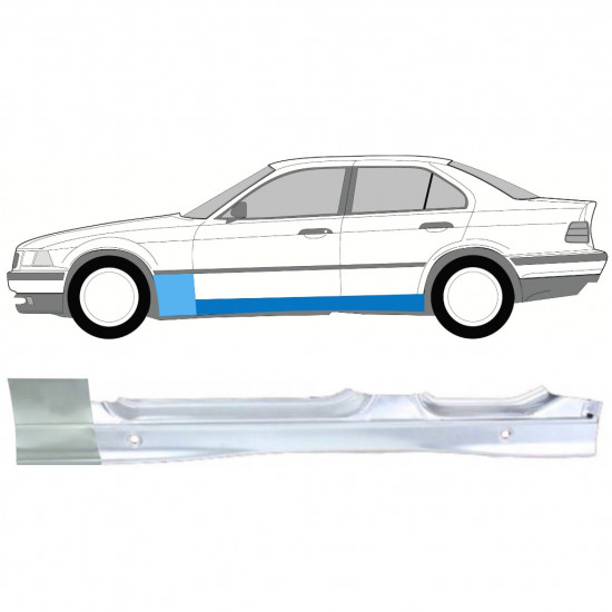 BMW 3 E36 1990-2000 FRONT WING PANEL + SILL REPAIR PANEL / SET / LEFT