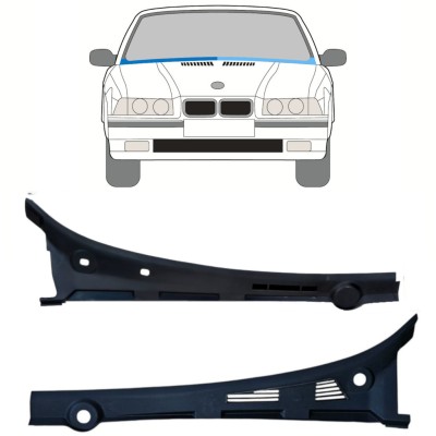 Windscreen Scuttle panel repair for BMW 3 E36 1990-2000 / Left+Right / COMBI / SEDAN / COMPACT / Set 16900