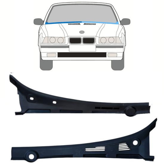 Windscreen Scuttle panel repair for BMW 3 E36 1990-2000 / Left+Right / COMBI / SEDAN / COMPACT / Set 16900