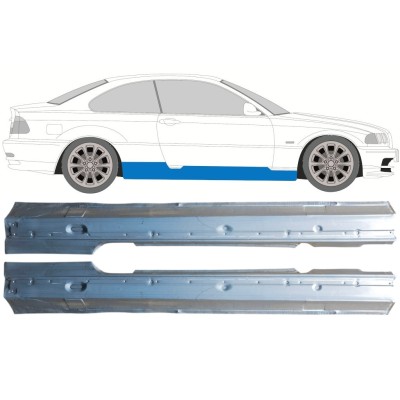 Full sill repair panel for BMW 3 E46 1998-2006 / Left+Right / COUPE / Set 16814
