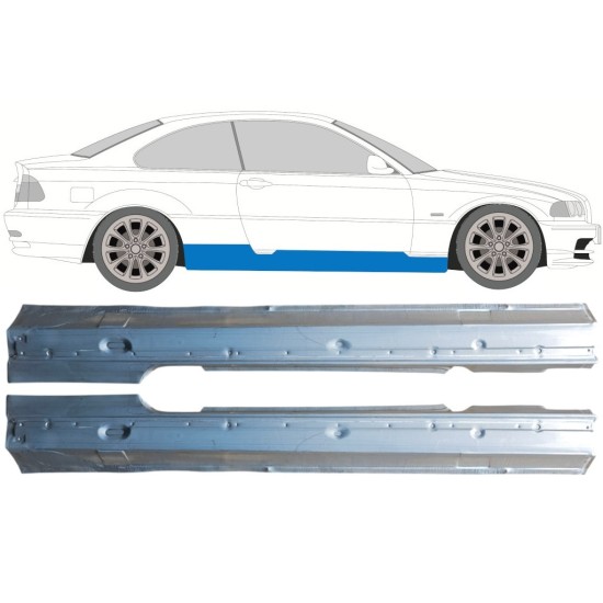 Full sill repair panel for BMW 3 E46 1998-2006 / Left+Right / COUPE / Set 16814