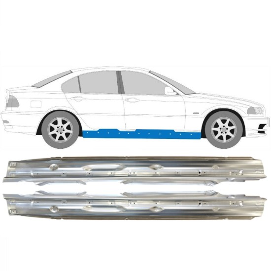 Full sill repair panel for BMW 3 E46 1998-2006 / Left+Right / Set 14997
