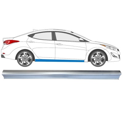 Sill repair panel for Hyundai Elantra 2010-2015 / Right 14933