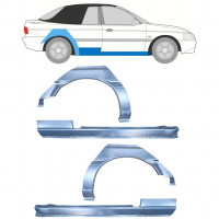 Sill and rear wing repair panel for Ford Escort 1990-2000  CABRIO / Set 12591