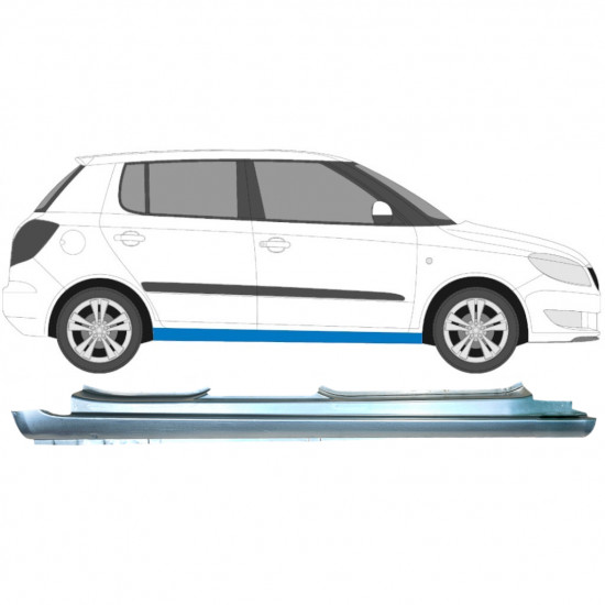 Full sill repair panel for Skoda Fabia 2007-2015 / Right 6996