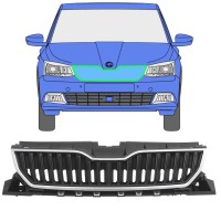 Grille for Skoda Fabia 2014-2018 / Set 7543