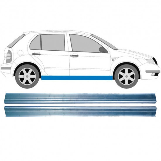 Sill repair panel for Skoda Fabia 1999-2007 / Left+Right 9543