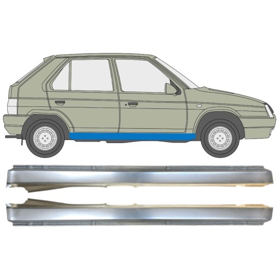 Full sill repair panel for Skoda Favorit 1989-1995 / Left+Right / Set 14881