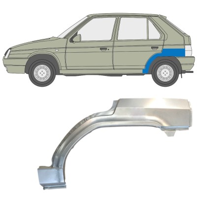 Rear wing repair panel for Skoda Favorit 1989-1995 / Left 14883