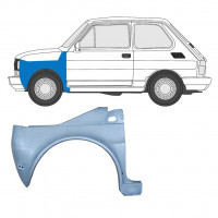 Front wing for Fiat 126p 1985-1994 / Left 7576