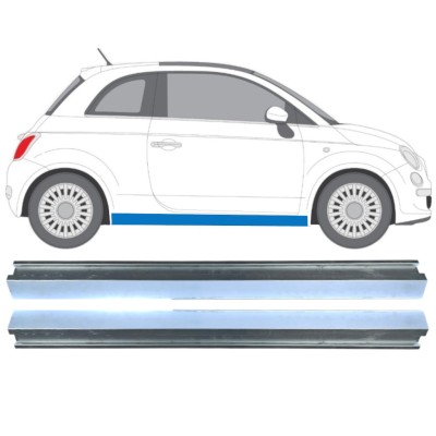 Lower sill repair panel for Fiat 500 2007-2018 / Left+Right / Set 16070