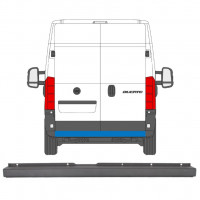 Rear bumper for Fiat Ducato 2006-2018 9063