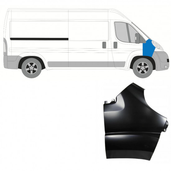 FIAT DUCATO 2006-2014 FRONT WING / RIGHT