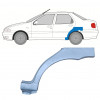 Rear wing repair panel