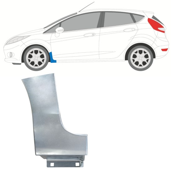 Front wing repair panel for Ford Fiesta 2008-2017 / Left 15778