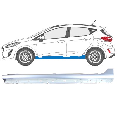 Full sill repair panel for Ford Fiesta 2017-2023 / Left 16266