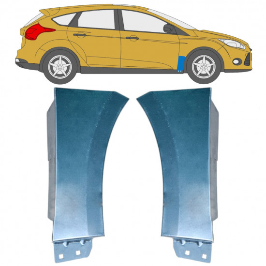 Front wing repair panel for Ford Focus 2010-2018 / Left / Right / Left+Right / Set 12874