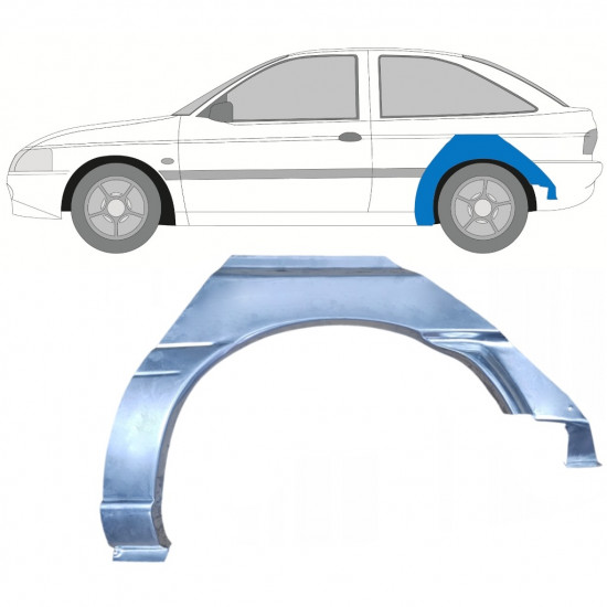 Rear wing repair panel for Ford Escort 1995-2000 / Left 7815
