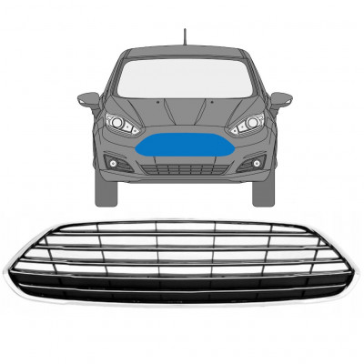 FORD FIESTA 2013-2017 FRONT GRILLE