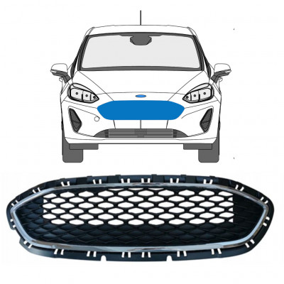 FORD FIESTA 2017- CHROME GRILLE