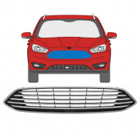 Chrome grille for Ford Focus 2010-2018 7489