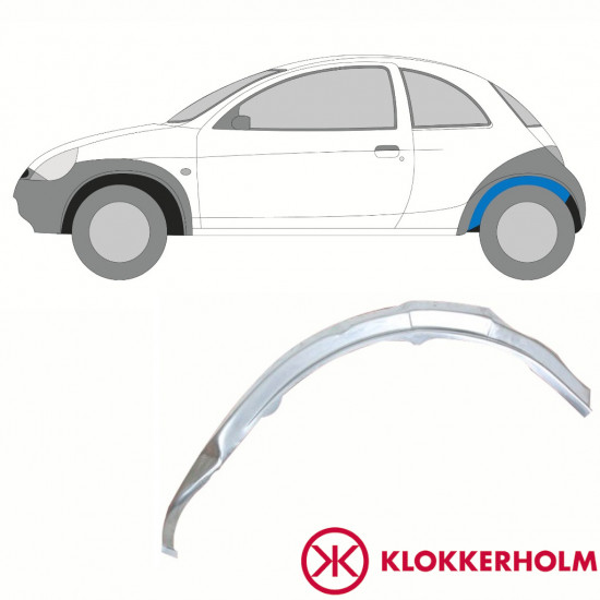 FORD KA 1996-2008 INNER REPAIR PANEL REAR WHEEL ARCH / LEFT