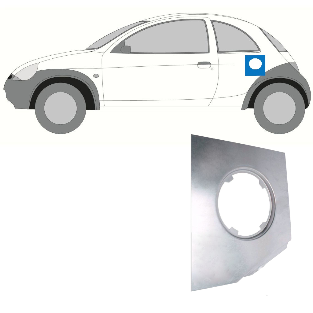 FORD KA 1996-2008 FUEL TANK REAR REPAIR PANEL 